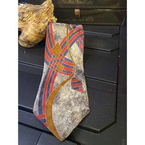 Silk Tie‎ from Italy  Palani Necktie  Abstract Print Wide Made in USA